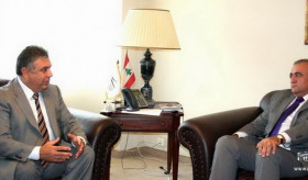 The Ambassador Ashot Kocharyan meets the Minister of Culture of Lebanon Gabi Layyoun