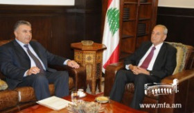 Ambassador Ashot Kocharyan meets the President of the  parliament of Lebanon Nabih Berri