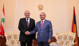 The delegation led by Nabih Berri, Speaker of the National Assembly of Lebanon, arrived in Armenia on an official visit