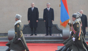 The President of the Republic of Lebanon Michel Sleiman arrived to Armenia