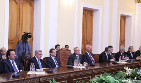 President of Lebanon Michel Sleiman in the National Assembly