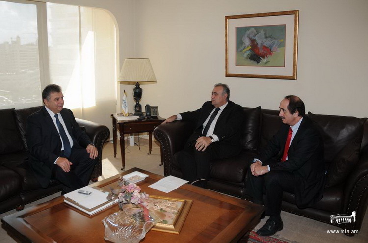 Ambassador of Armenia to Lebanon Ashot Kocharian met with the Lebanese Minister of Culture Gabby Leyyoun and the Mayor of Beirut Dr. Bilal Hammad