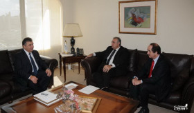 Ambassador of Armenia to Lebanon Ashot Kocharian met with the Lebanese Minister of Culture Gabby Leyyoun and the Mayor of Beirut Dr. Bilal Hammad