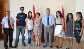 Students of the “Frères Maristes Jbeil” school from Byblos visited the Embassy of Armenia in Lebanon. 