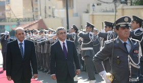 PRESIDENT SERZH SARGSYAN HAD A MEETING WITH THE PRESIDENT AND MEMBERS OF THE NATIONAL ASSEMBLY OF LEBANON AND MADE A STATEMENT