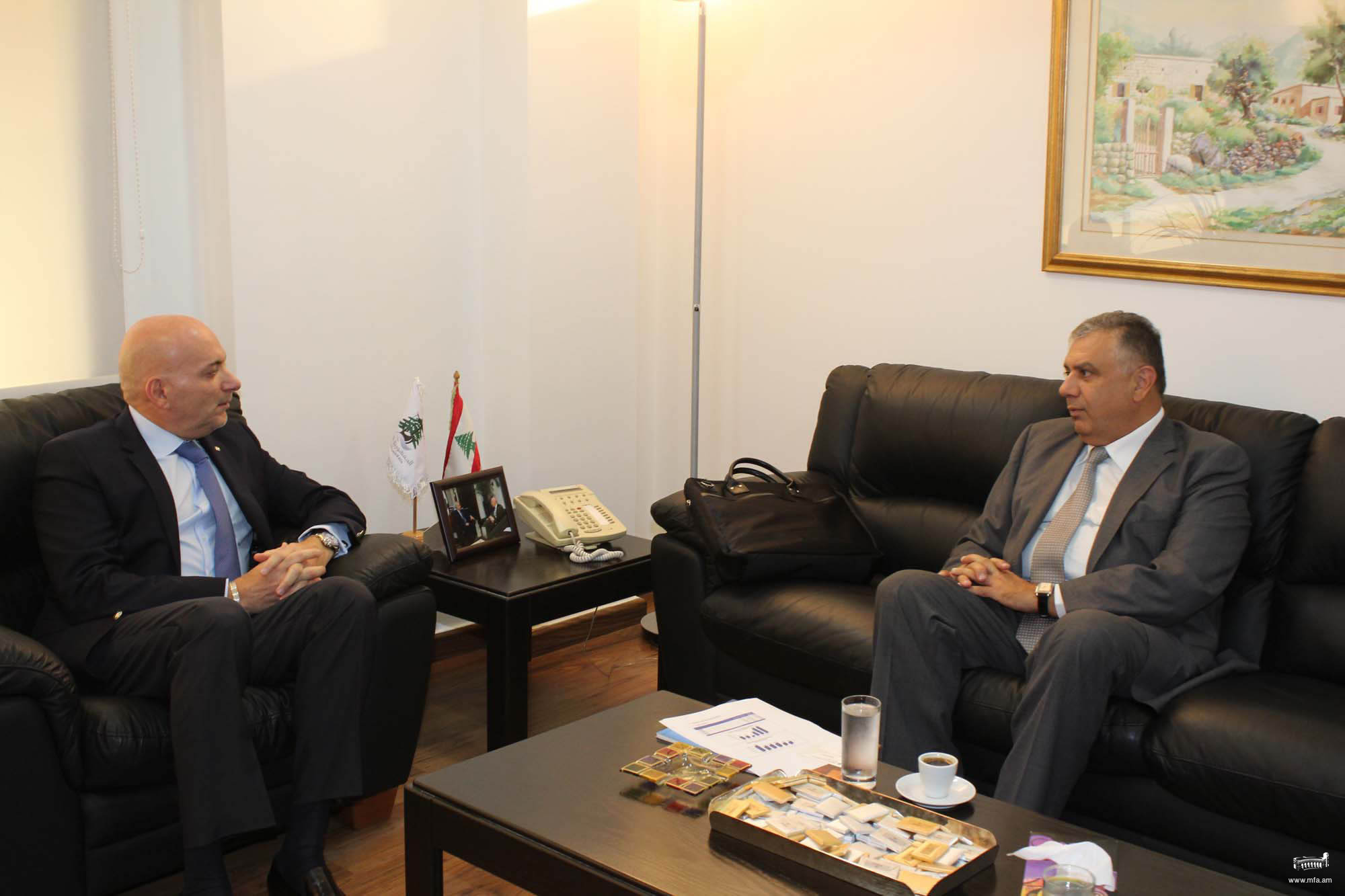 Ambassador Kocharian met with Lebanese Minister of Economy and Trade