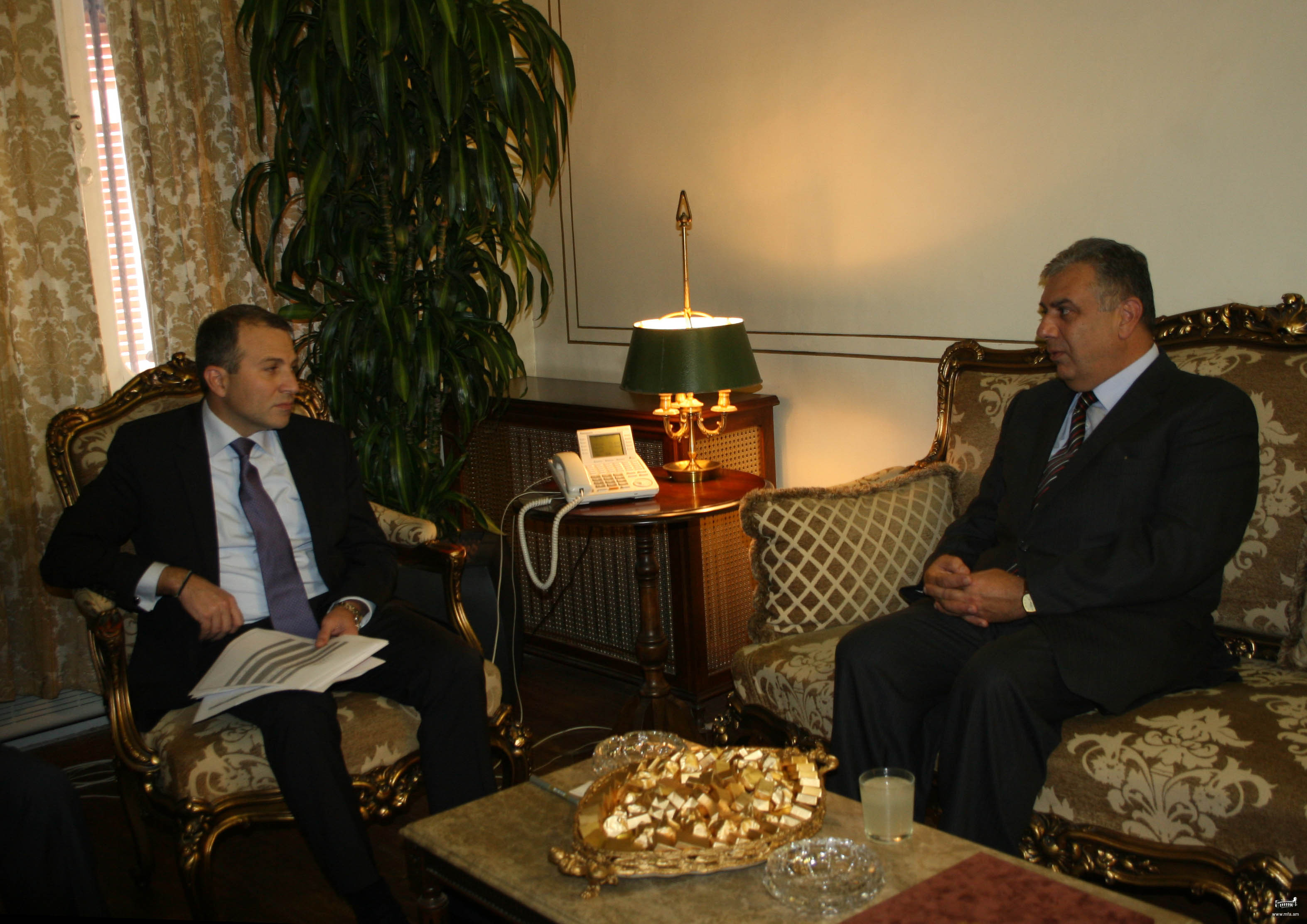 Ambassador Kocharian met with Gebran Bassil