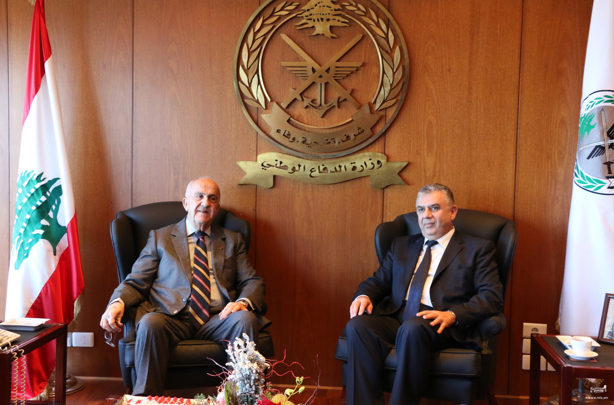 Meeting with the Deputy Prime Minister, Minister of Defense of Lebanon Samir Moqbel