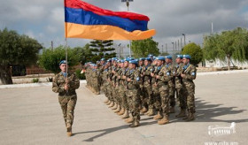 Հայկական զորախմբի հերթափոխի արարողություն